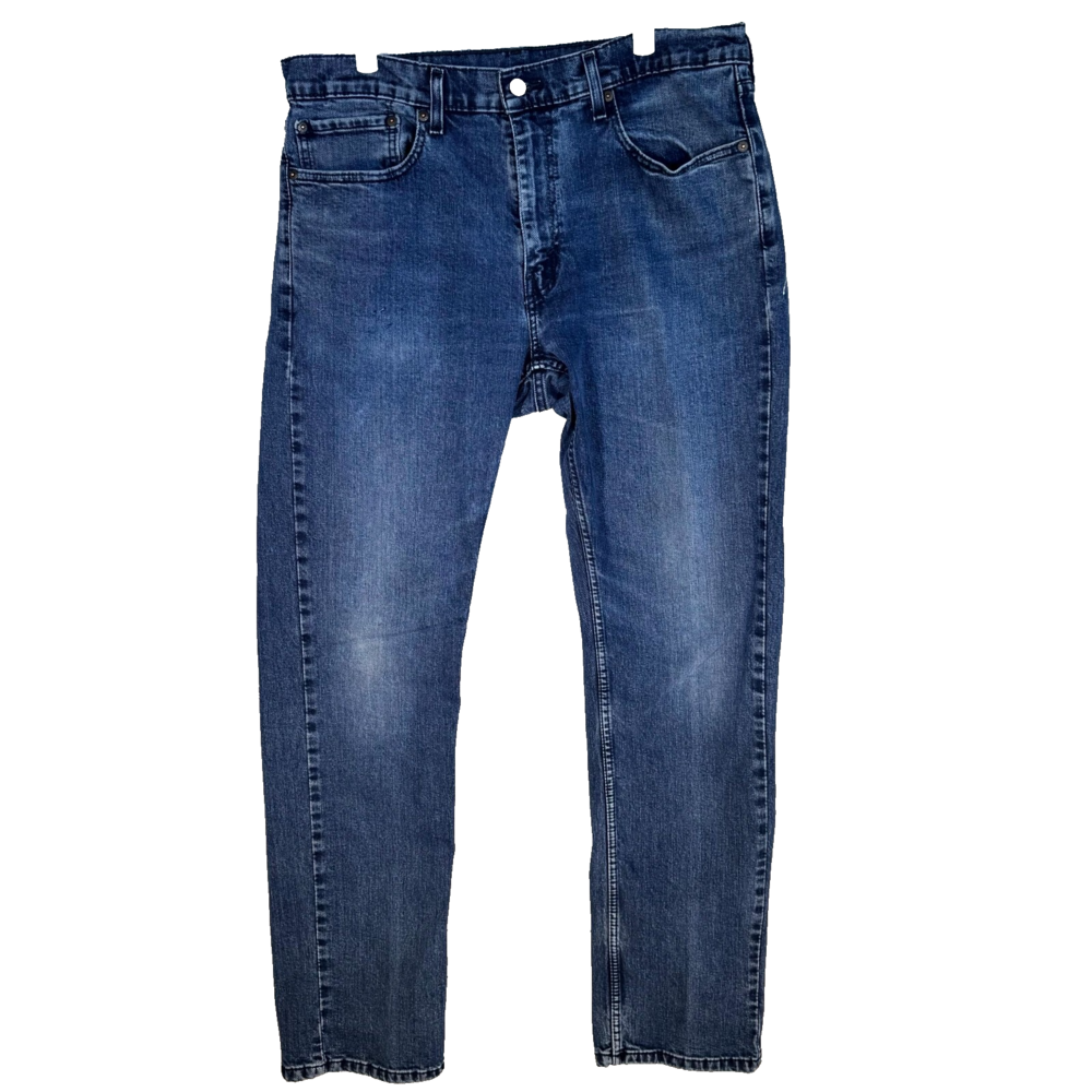 Levi’s 559 Jeans Men’s 36x34 Blue Denim Relaxed Straight Mid Rise Stretch Zip Fl